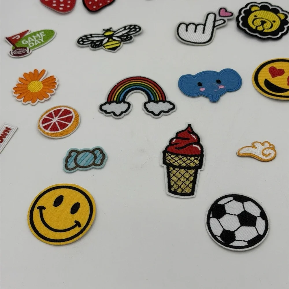 20pcs Cute Pattern Iron on and Sew on Patches for Clothes, Jeans, Hats, Backpack